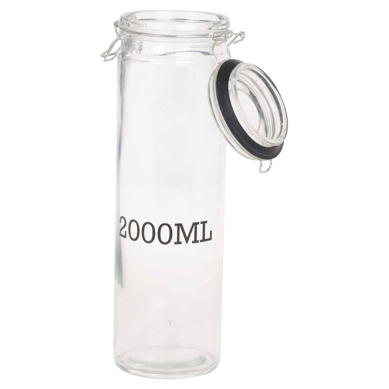 Glass Jar, 33.5cm H x 10cm W x 10cm D