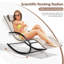 Chaise longue à bascule courbée avec coussin Blizzard-1828608702
