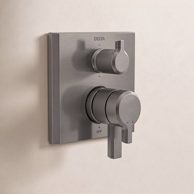 Pivotal 2-Handle Monitor Faucet Trim