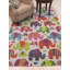 Stylish and Durable Pimental No Pattern Handmade Wool Soft Indoor Ivory Rectangle Area Rugs-1969578114