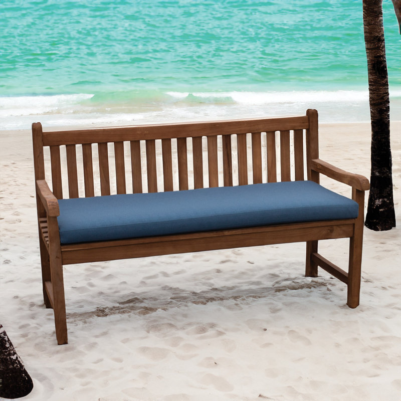 TB Bench Outdoor Cushion, 48"W x 19"L, Bamboo Bay Cobalt