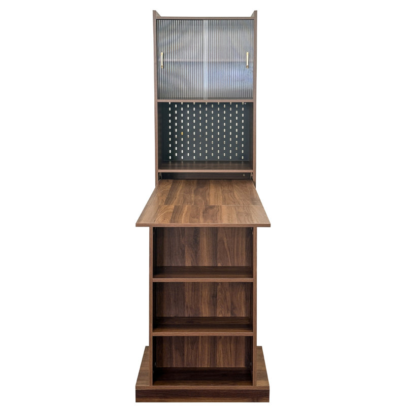 Bureau pliant avec rangement, bureau d'ordinateur pliable peu encombrant pour les petits espaces, table d'écriture pour bureau à domicile, chambre à coucher, dortoir, appartement