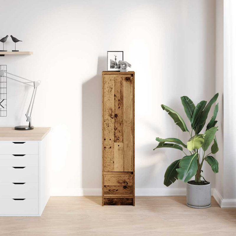 Highboard 29.5X34x119.5 Cm Engineered Wood, Old Wood