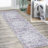 Didim Boho Medallion Machine-Washable Gray/Purple Rug-1367904771