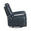 Fauteuil inclinable et oscillant bleu marine en similicuir