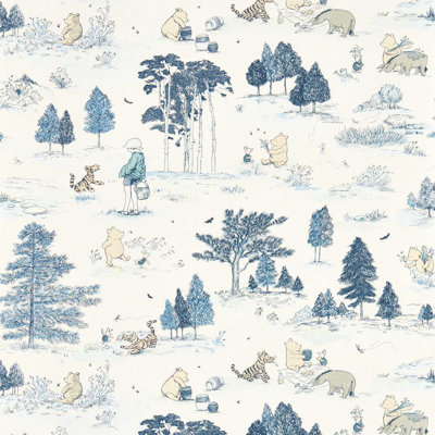 Winnie the Pooh Bonbon 10.05m x 68.6cm Matte Wallpaper Roll
