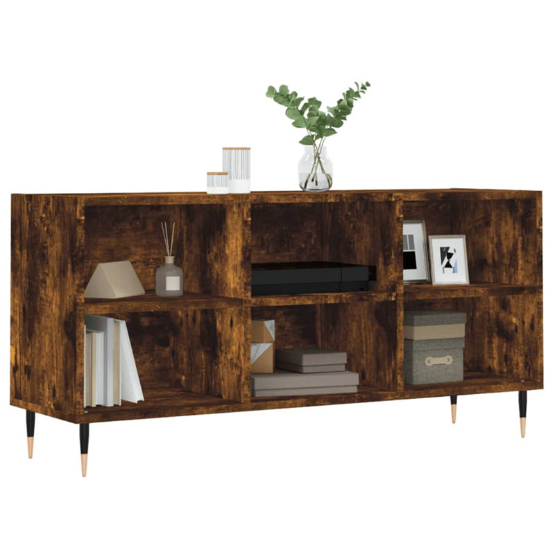 Charie TV Stand for TVs up to 43", Smoked Oak