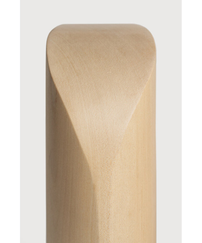 Pi Solid Wood Bookends, Cream