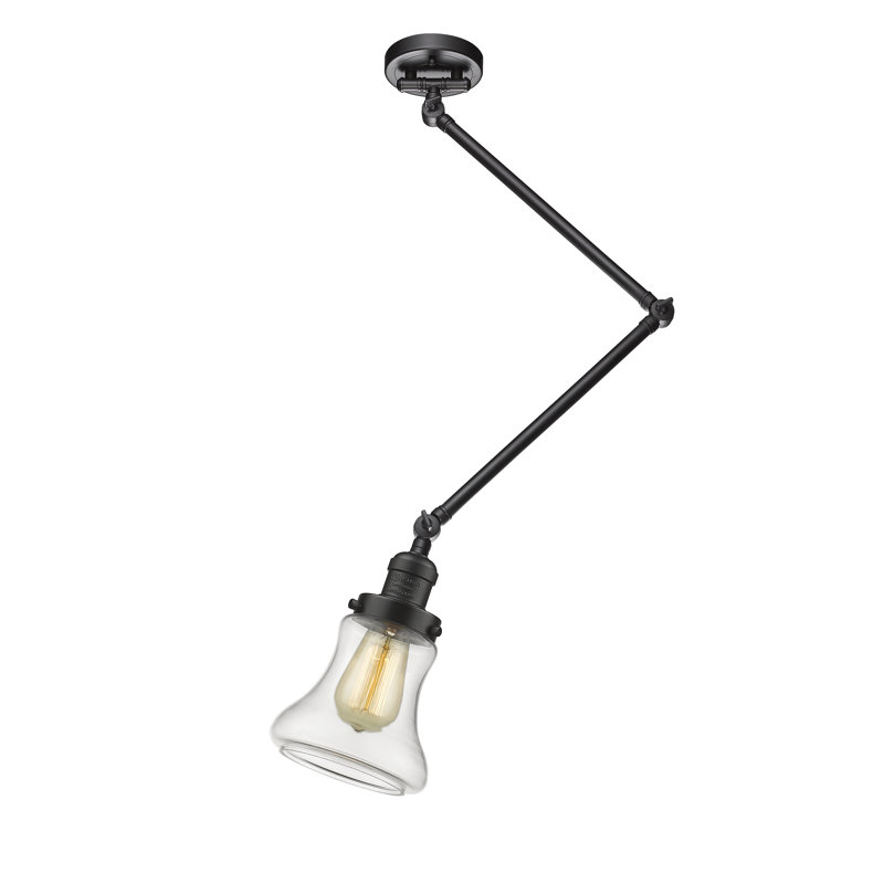 Armas 1 - Light Single Pendant, Oil Rubbed Bronze, Clear, 6 Watt Vinage LED Bulb