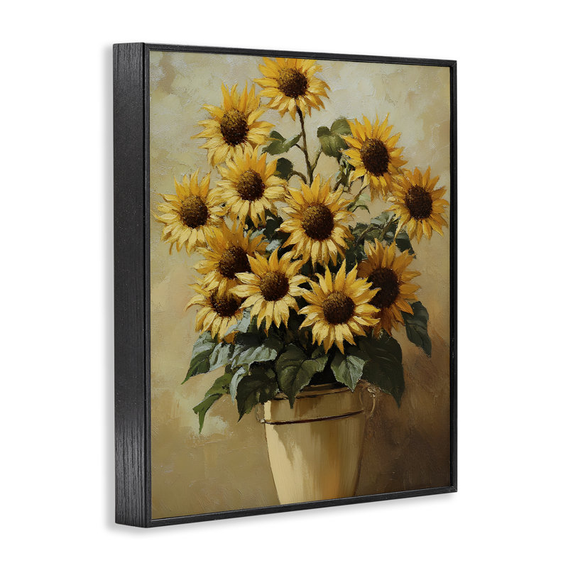 Arrangement de tournesols ensoleillés, estampe numérique, design par Franklyn Gregory, H 20 po x l 16 po