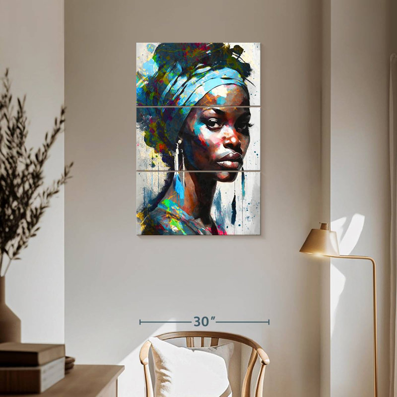 Leisha Alluring African, 57" H x 36" W
