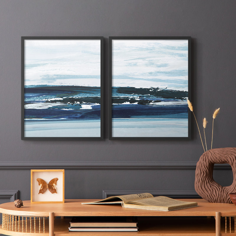 «Reflections North Lake I», reproduction encadrée de qualité supérieure - prête à être accrochée - aucun clou requis - aucun clou requis