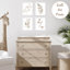 Boho Botanical Leaf Linen Wall Mounted Photo Memo Board By Sweet Jojo Designs