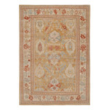 Oushak Hand Knotted Floral Area Rug