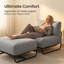 Chaise longue d'extérieur avec repose-pieds Cloud Cloud