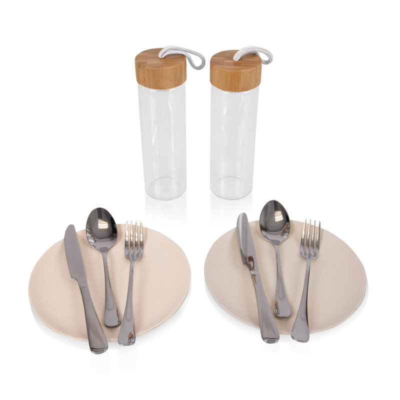 Carmel 2-Person Outdoor Dining Set Draga