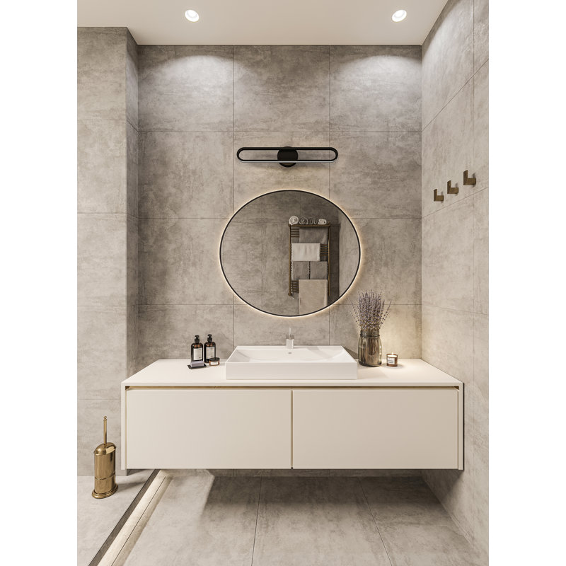 Zareb Dimmable LED Bath Bar, Black