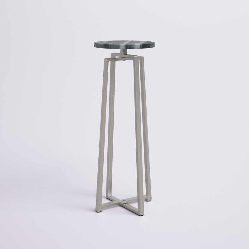 Table de salon Etta Avenue Fabianna, Argent argent, Gris