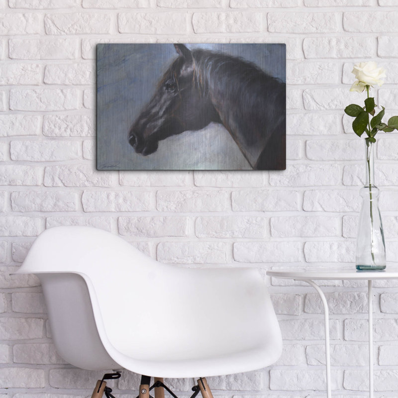 " Equine Encounter " by Robert Campbell, 16" H x 24" W