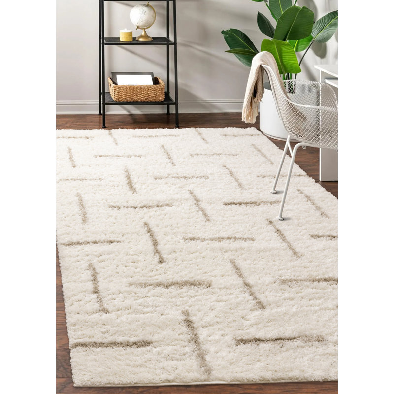 Rustem Shag Area Rug, Rectangle 5'3" x 7'7"