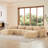 148.8" U-Shaped 4-Seater Sofa with Ottoman-999349896