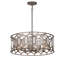 Hexly 6 - Light Steel Chandelier by Minka Lavery