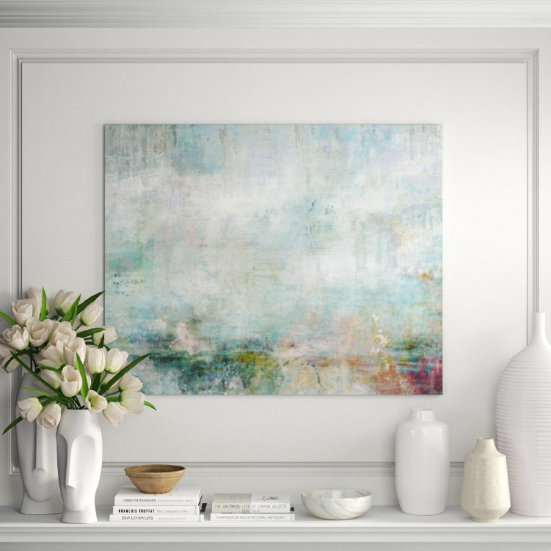 Into The Mist Print by Sofia Fox, 36" H x 45" W x 1.5" D, Knife Gel