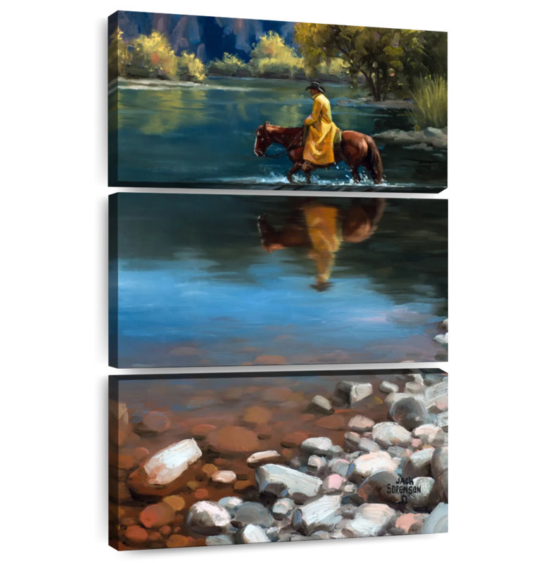 Lelar Shallow Crossing, 65" H x 42" W