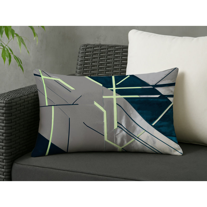 Celestial Pulse Indoor And Outdoor Throw Pillow, Rectangle 14"H x 20"W