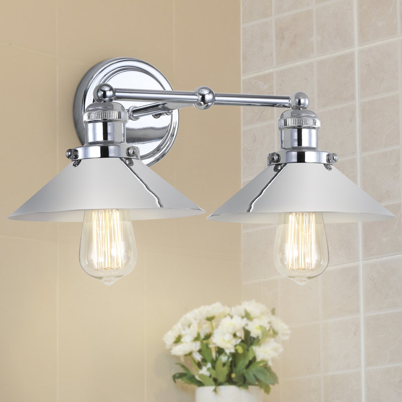 Éclairage pour meuble-lavabo en métal Bagatelle, Chrome chrome, 2