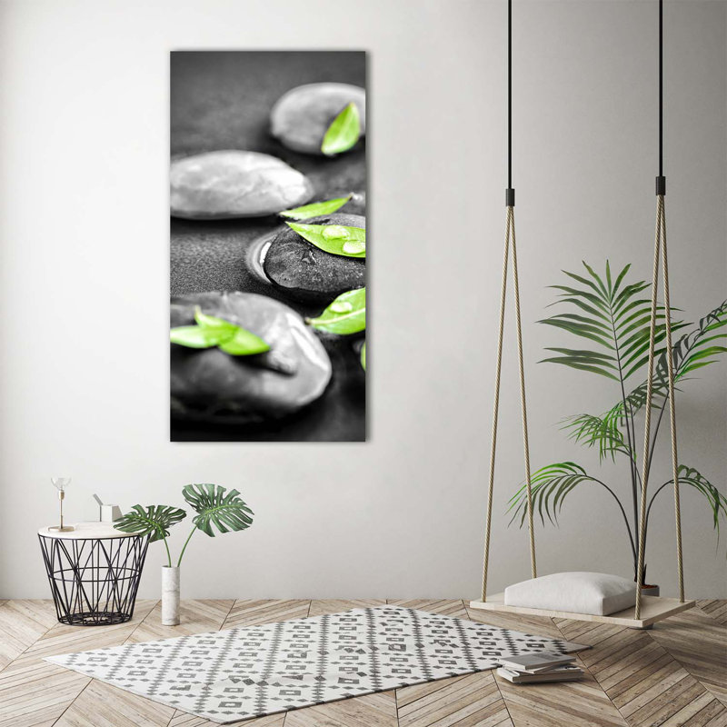 Leaves of Zen Stones - Wrapped Canvas