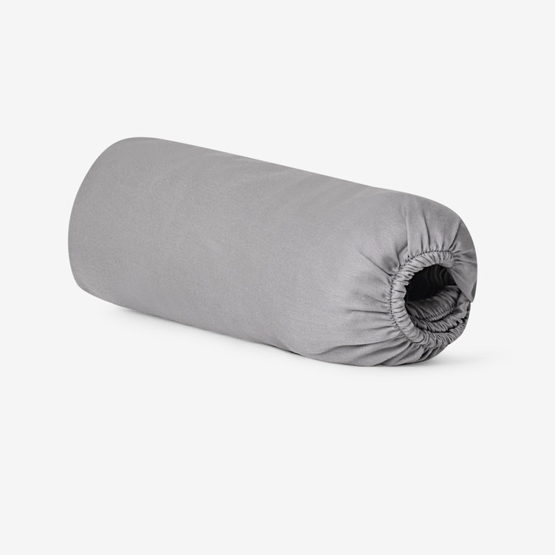 Abrien Sateen Fitted Sheet, Double, Grey