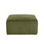 ISABELLA Square Ottoman, Olive Green, Corduroy