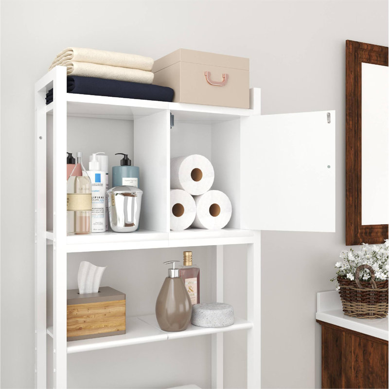 Rangement au-dessus de la toilette, Blanc