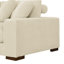 Grand grand canapé modulaire rembourré en velours côtelé beige à 3 sièges pour plus de confort Facile à assembler - Rempli de canapé Installation simple