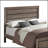 Washed Taupe Queen Panel Bed