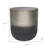 22" Silver Metal Round End Table