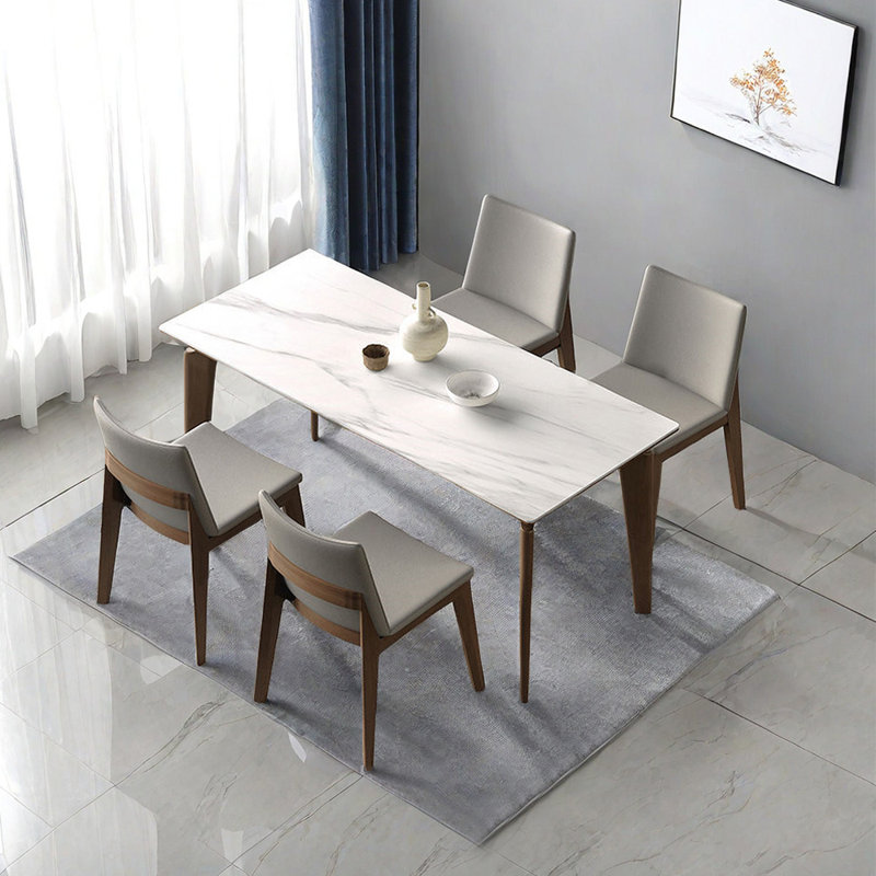 Ensembles de table de salle à manger modernes et simples, H 29,52 po x L 55,11 po x l 31,49 po