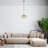 Elegant Gold Chandelier, 26.8 x 26.8 x 44.1 inches | Sturdy Metal Body, Ø13.8 x 6.3 inches Cap | 1 x E27 Socket (Max 40W), Bulb Not Included | Perfect for Living Room, Dining Room, and Entryway Decor | IP20 Rated for Indoor Use-1852770312