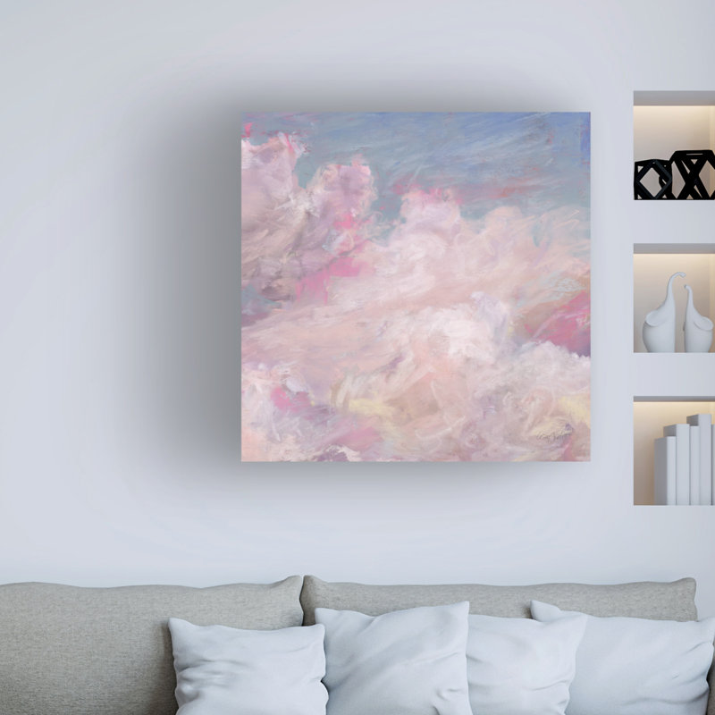 Daydream Pink 02 - impression sur toile tendue, H 18 po x l 18 po x p 2 po