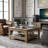 Weddel Basilico 31.3" Transitional Square Coffee Table With Storage