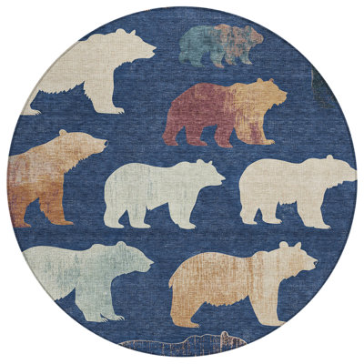 Machine Washable Indoor/Outdoor Adalaide ACN2338 Lodge Rug