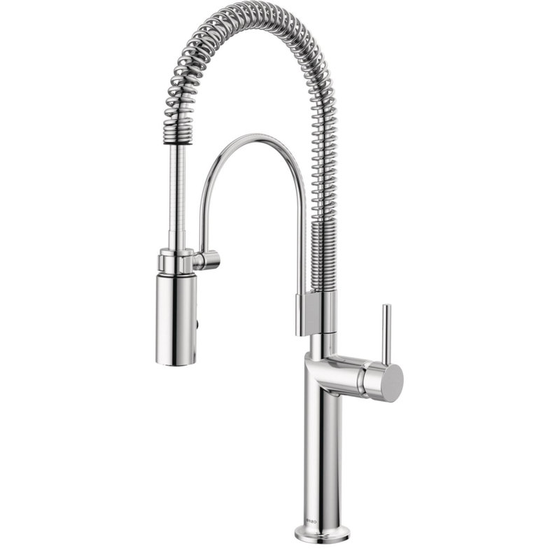 Odin® Semi-Professional Kitchen Faucet, Polished Chrome, Metal Lever Handle