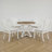 5 - Piece Extendable Dining Set, Round-To-Oval Expansion, Wood, X-Base Pedestal, Modern Farmhouse, Dining Room-753430862