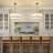 5-light White Fabric Drum Chandelier-832805266