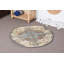 Tapis en laine, tapis de bain, tapis turc, tapis rétro, petits tapis 2,7 x 2,7 pi, tapis bleu
