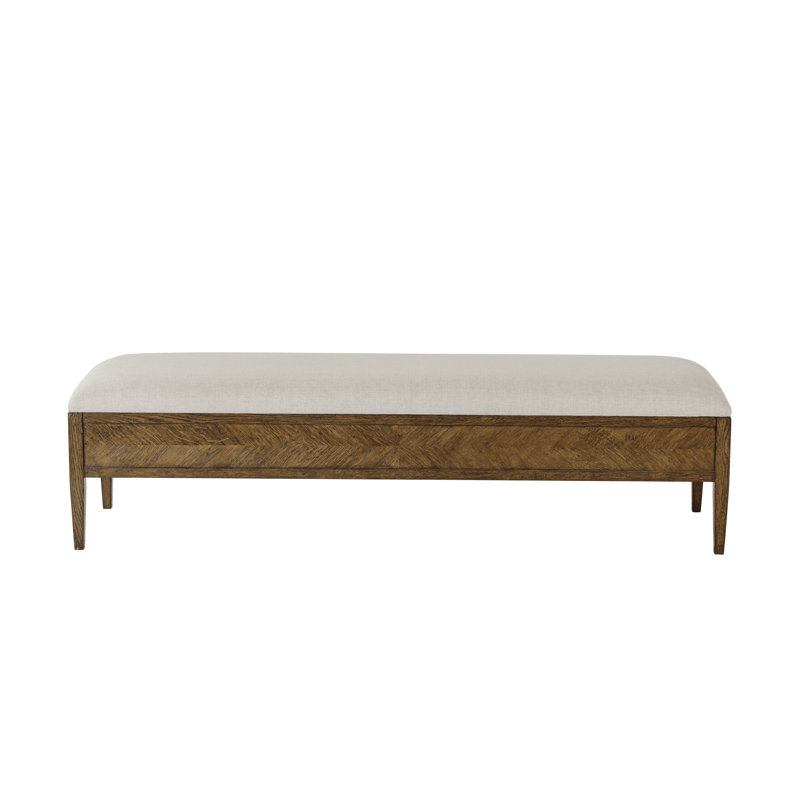 Nova Polyester Upholstered Bench, Dusk