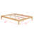 Solid Dry Bamboo Wood Platform Bed-1532626552