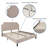 Aluino Arched Button Tufted Upholstered Platform Bed Frame - No Box Spring Required-395099098-395099102