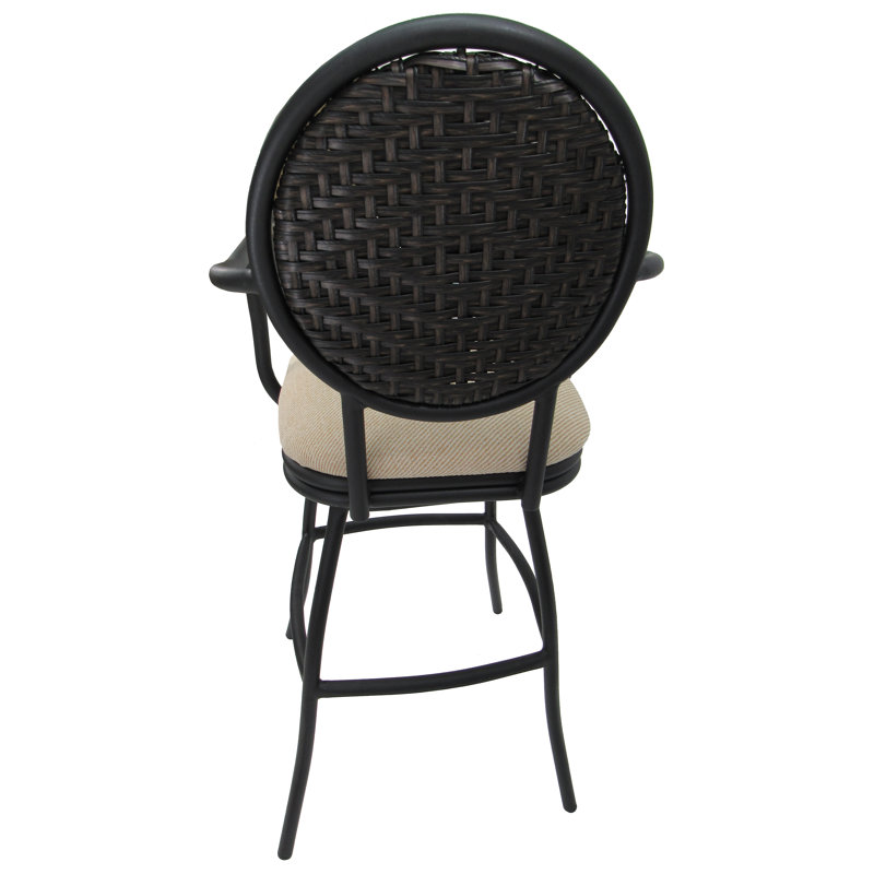 tabouret de bar pivotant intérieur/extérieur Queens Boulevard, Très haute (35" hauteur de siège)